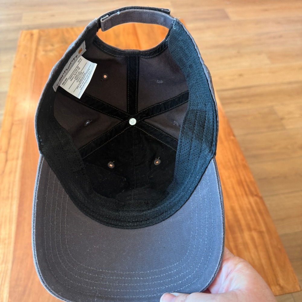 Carhartt Men's Charcoal Gray Adjustable Hat One Size - Picture 3 of 4